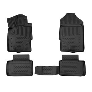 Ford Ranger Floor Mats - Omac - Rubber TPE - Black - '19-'23